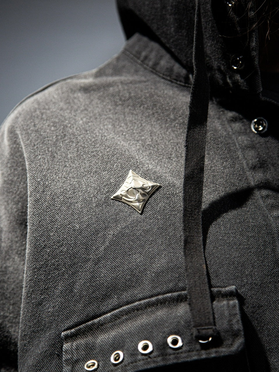 【DIG YOUR OWN GRAVE】PAILOT DENIM HOODIE CUSTOM