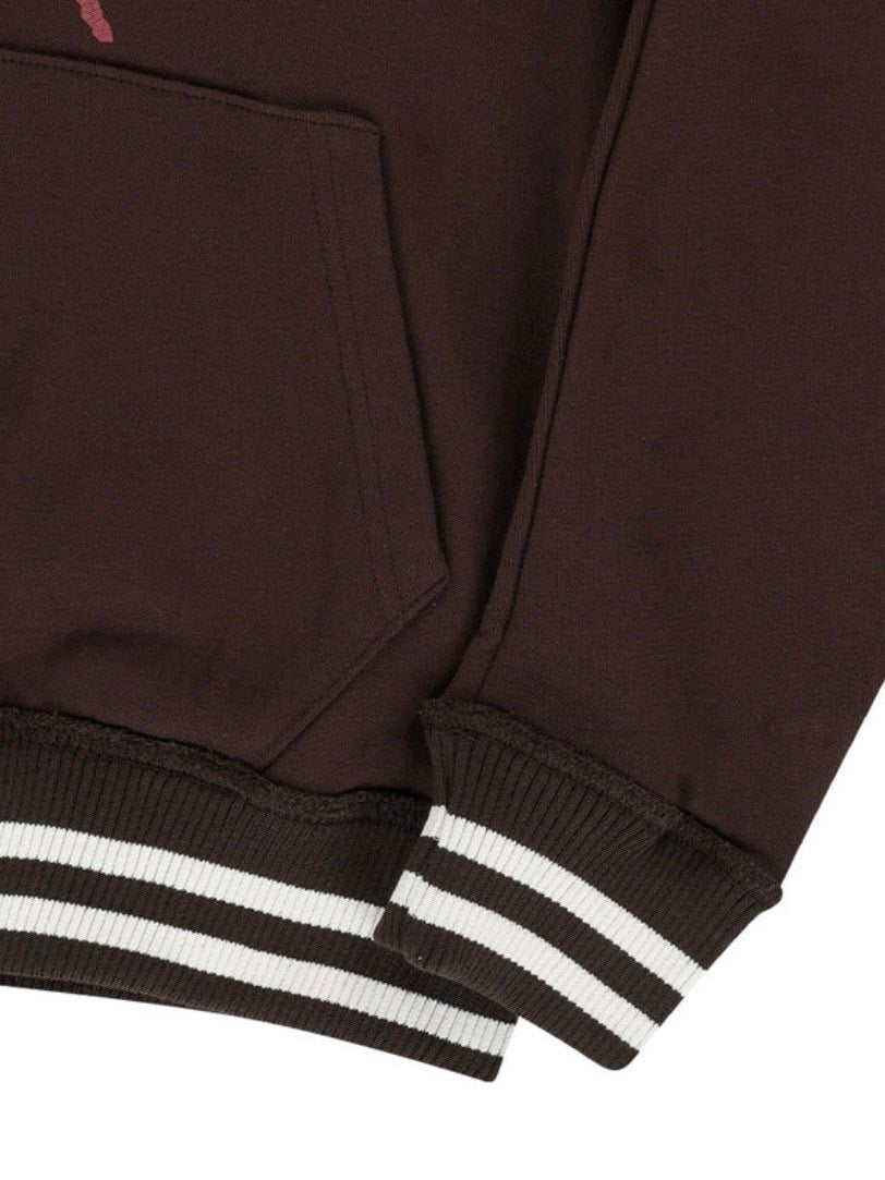 【AAKAM】Cracked Sun Zip-Up Hoodie