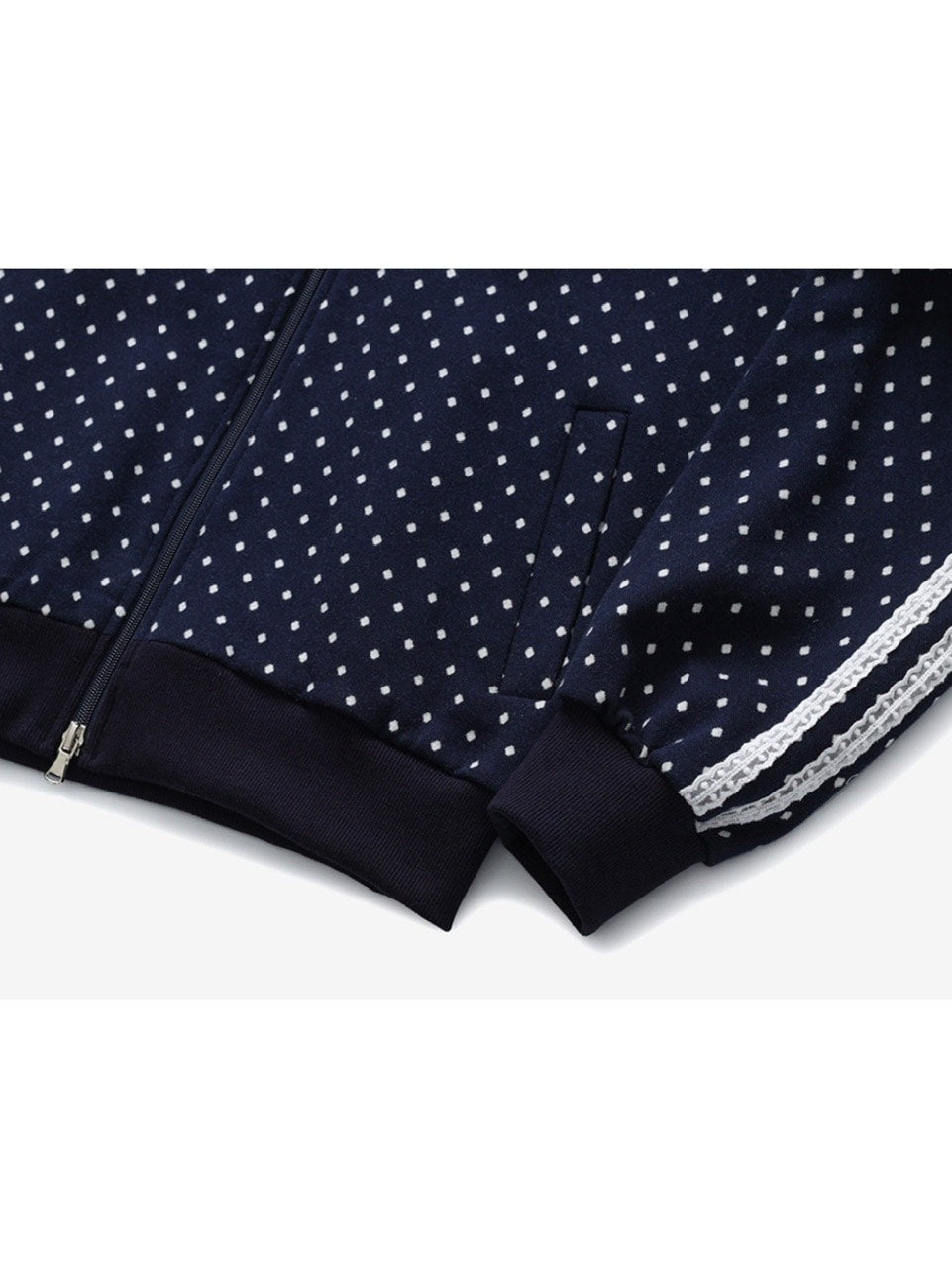 【CRANK】ROSE DOT TRACK JACKET / 【クランク】ローズドットダブルジップトラックジャケット