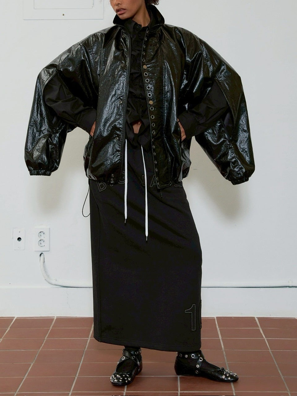 【ESC STUDIO】eyelet wind breaker jacket