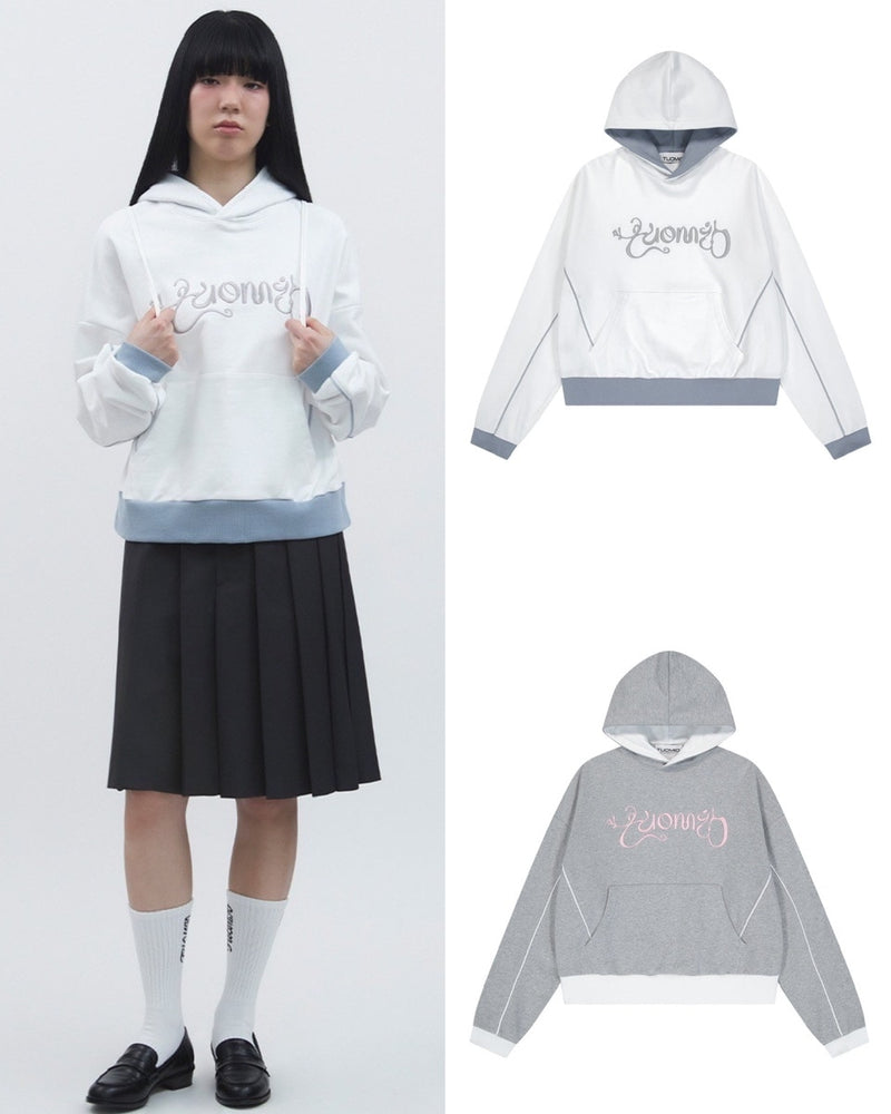 【TUOMIO】GRAPHIC BLOCK HOODIE
