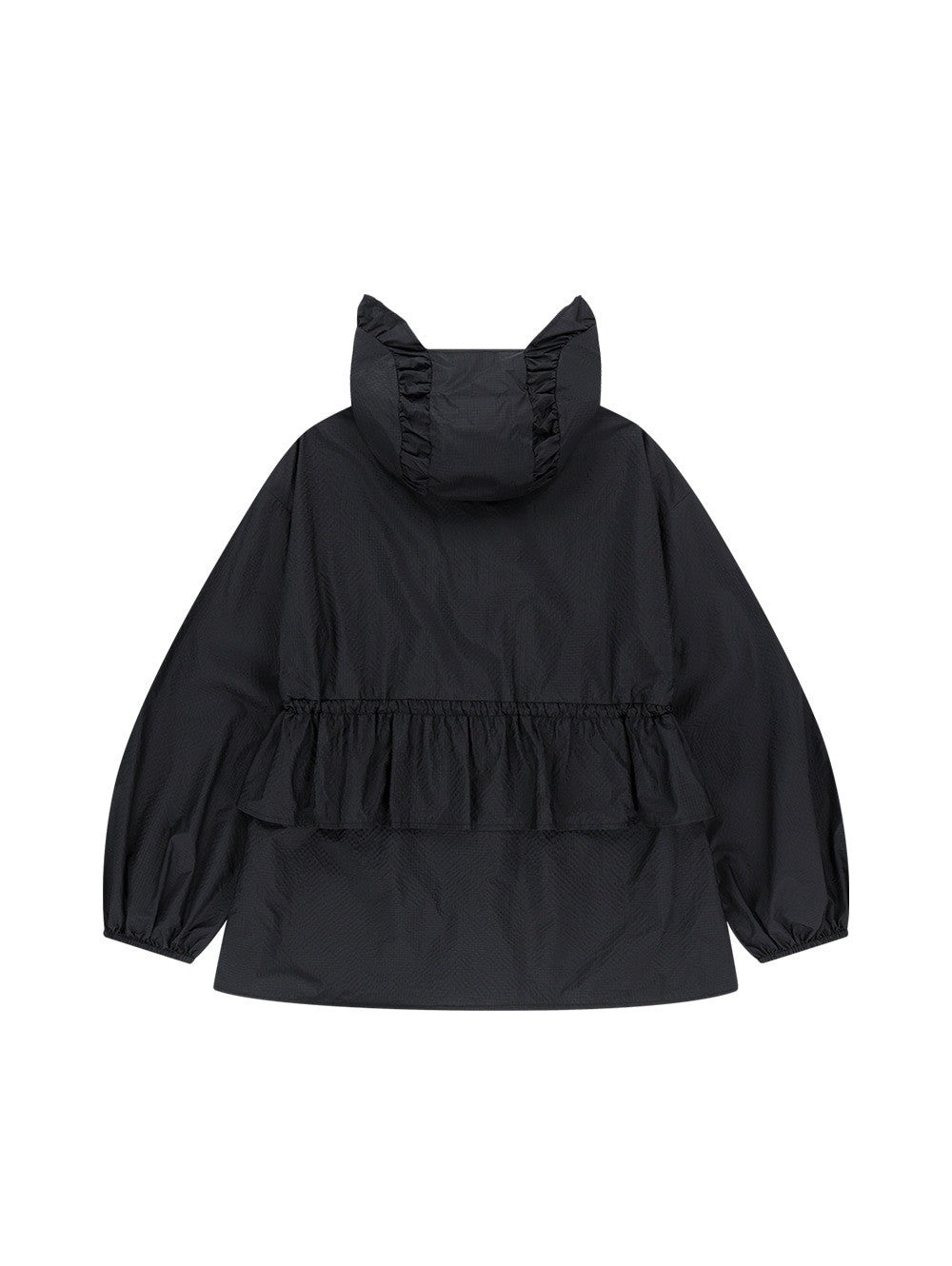 【TUOMIO】FRILL LAYERED HOOD JACKET