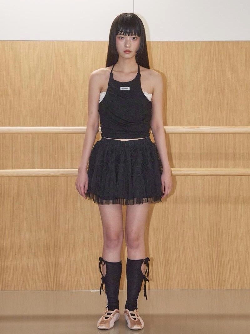 【ODDONEOUT】BACK STRING HALTER NECK TOP