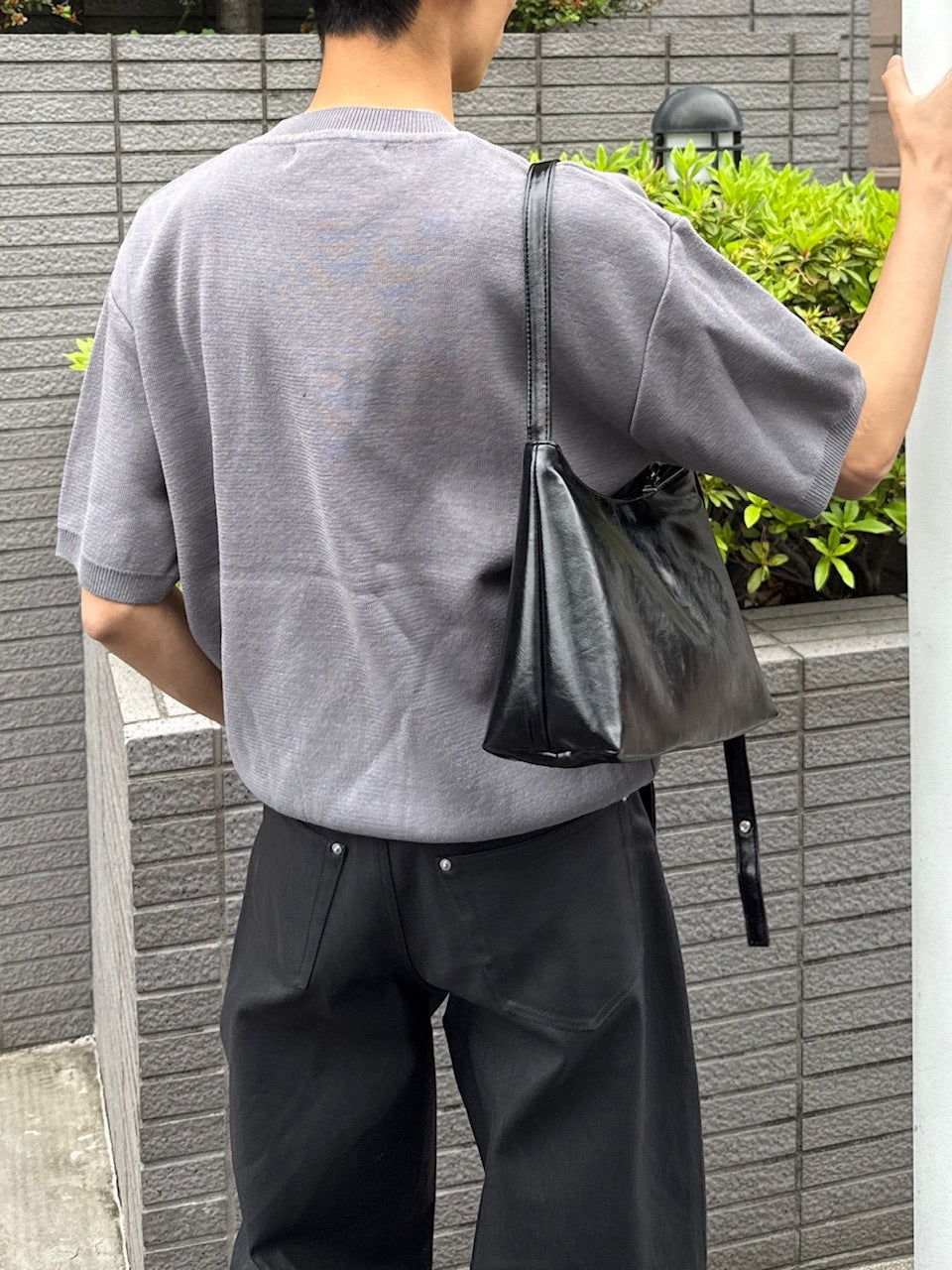 東京店WEB限定受注制【Chikashitsu +】crew neck cotton knit (3color)