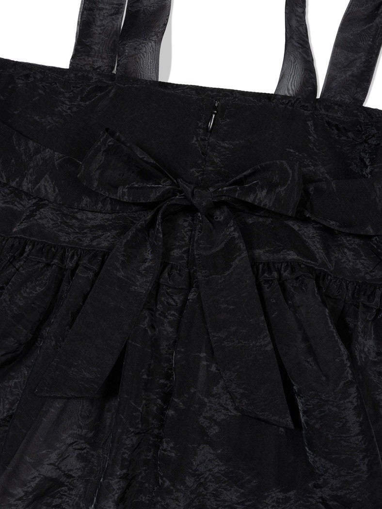 【Uglyshadow】ORGANZA RIBBON BLOUSE