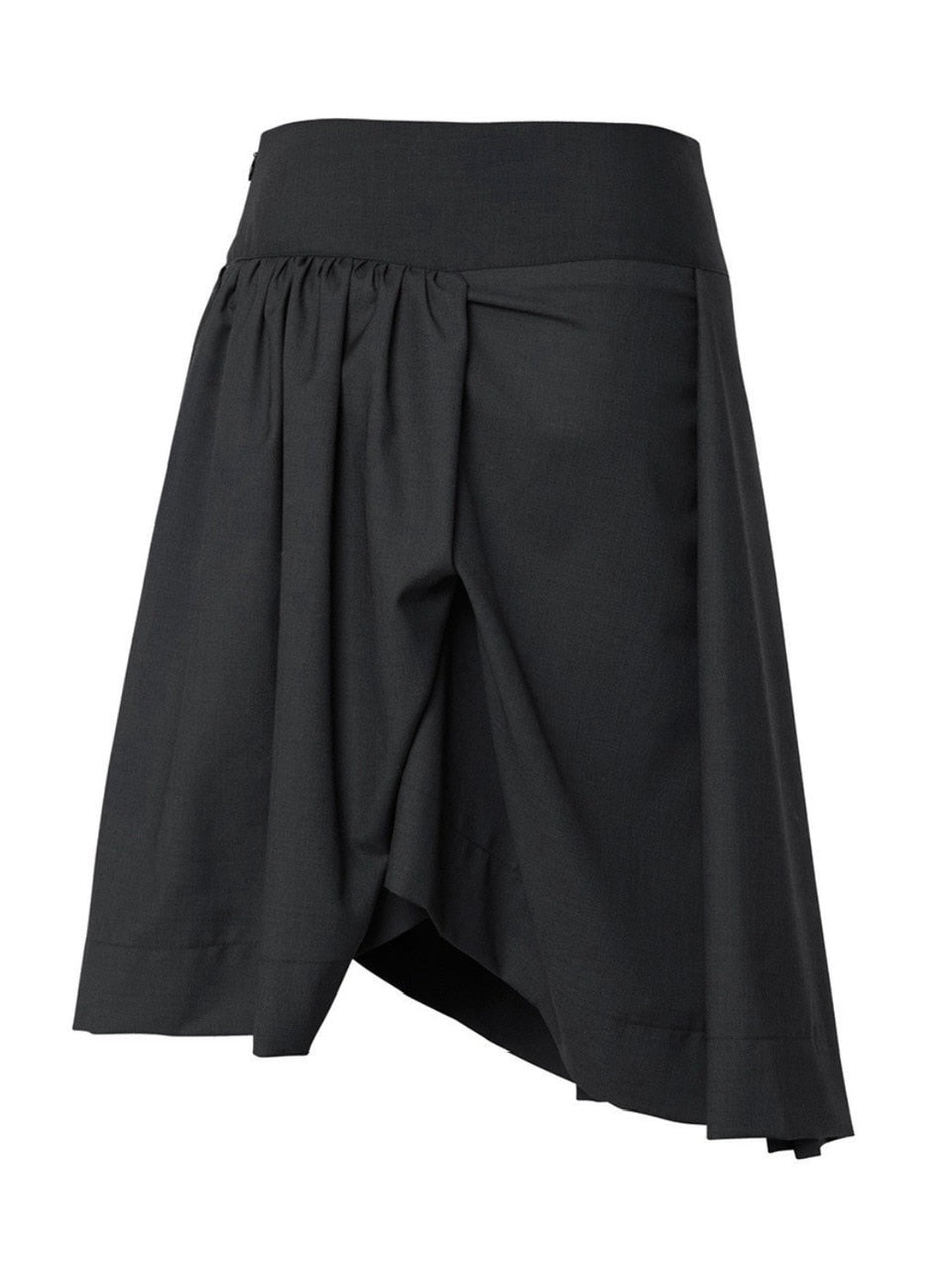 【FLAREUP】Asymmetrical Draped Midi Skirt