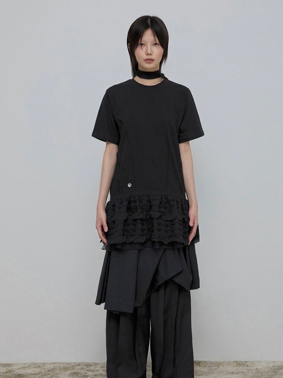 【FLAREUP】Layered Lace T-Shirt