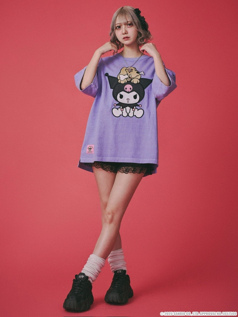 【GALFY×KUROMI】クロミちゃんとGALFYの半袖TEE