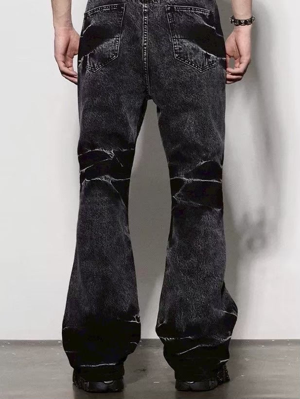【DND4DES】MUSTACHE WASHED FLARED JEANS