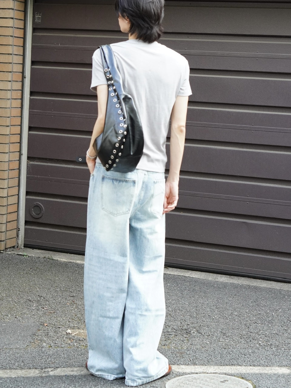 東京店WEB限定受注制【Chikashitsu +】cropped rib knit tee (3color)