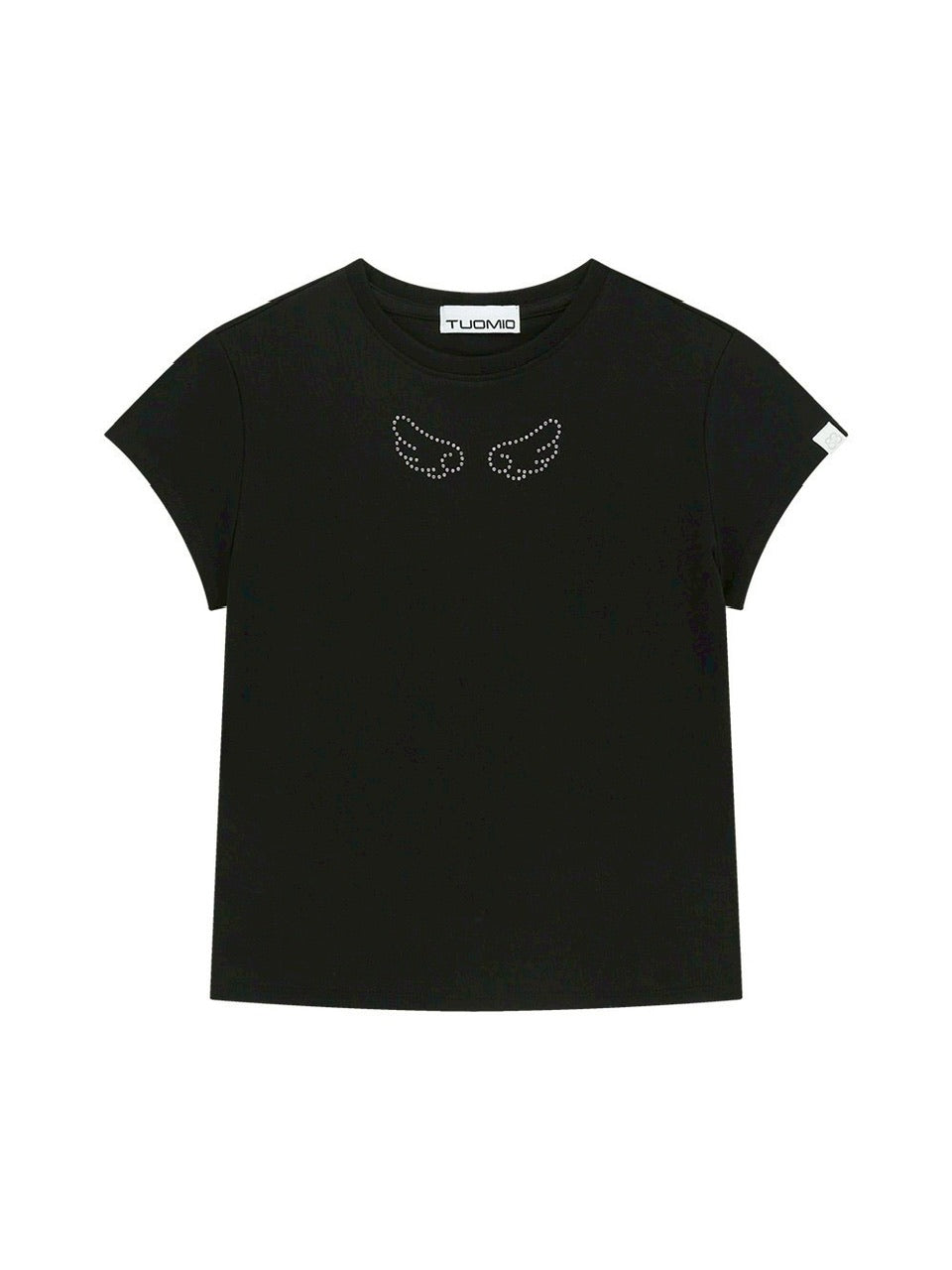 【TUOMIO】ANGEL STUD BABY T-SHIRT / 【トゥオミオ】エンジェルスタッズベイビー半袖Tシャツ