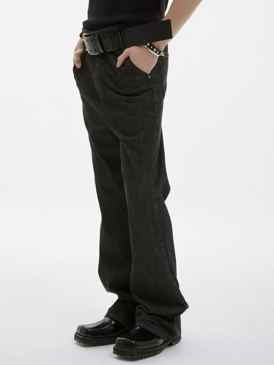 【ESC STUDIO】attractive bootcut jeans/ 【イーエスシーステュディオ】アトラクティブブーツカットデニムパンツ