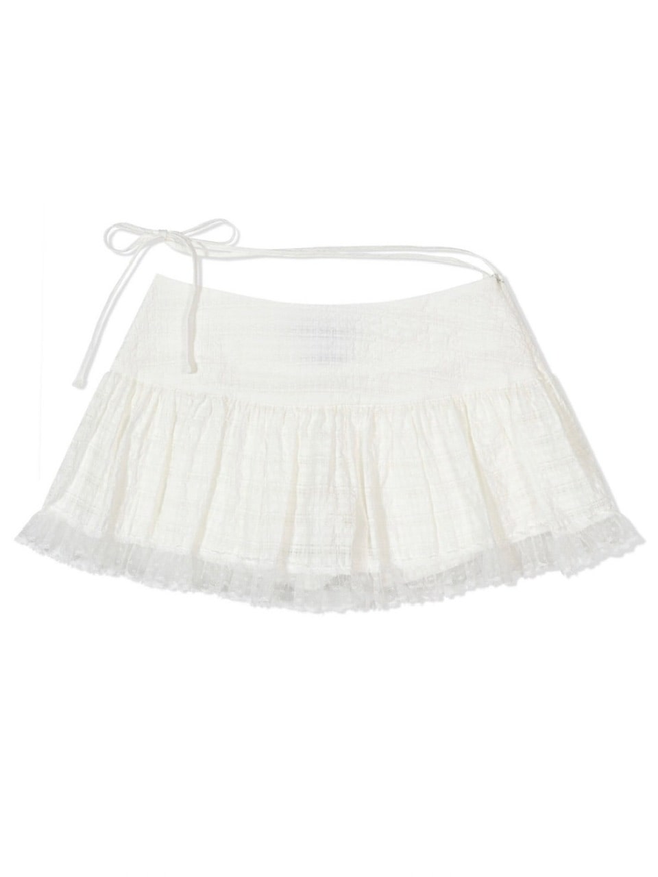 【Uglyshadow】CHECK SHIRRING SKIRT / 【アグリーシャドウ】チェックシャーリングミニスカート