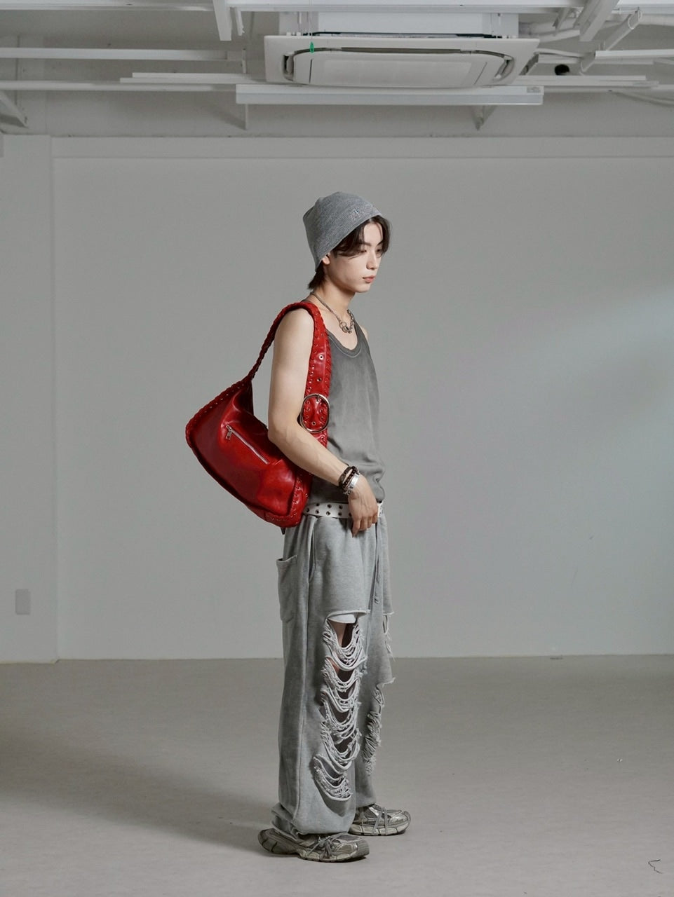 受注制【Chikashitsu +】dirty wash sleeveless / 【チカシツプラス】ダーティウォッシュタンクトップ (2color)