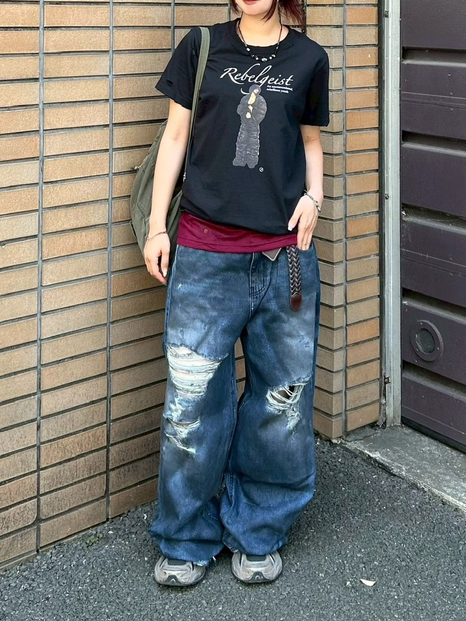 受注制【Chikashitsu +】oiled wash destroy denim pants / 【チカシツプラス】オイルドウォッシュデストロイデニムパンツ