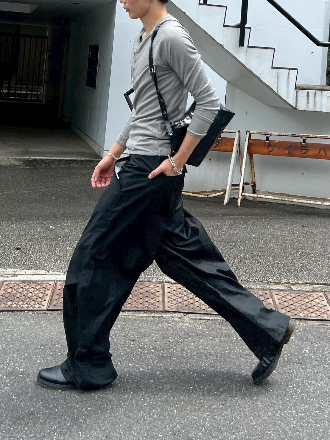 東京店WEB限定受注制【Chikashitsu +】snap rib henley neck tee / 【チカシツプラス】スナップリブヘンリーネックTシャツ (4color)