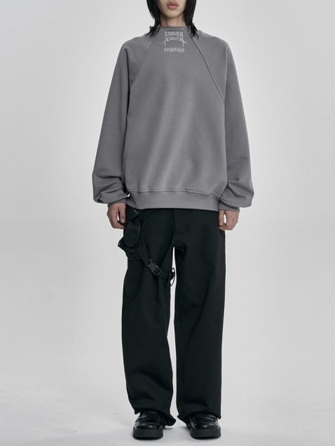 【AJOBYAJO】Raglan High Neck Arch Logo Sweatshirt / 【アジョバイアジョ】ラグランハイネックアーチロゴスウェットシャツ