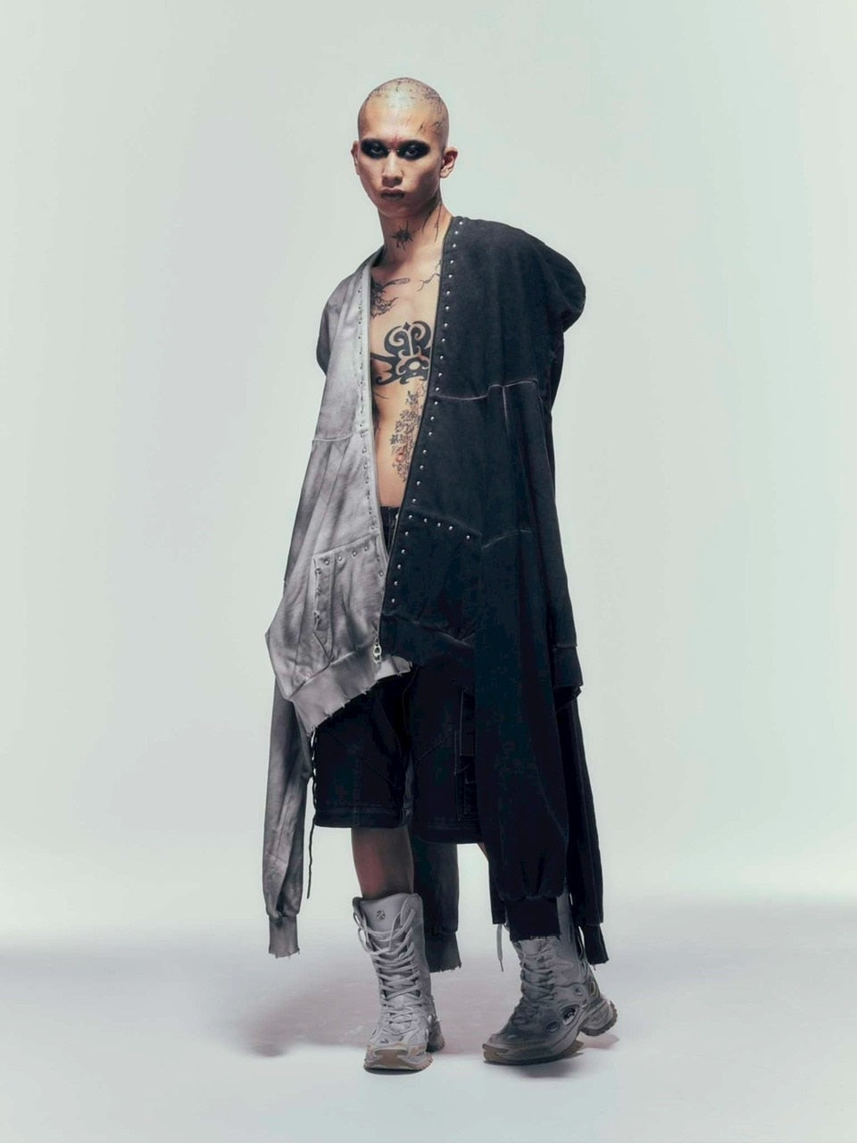 DIG YOUR OWN GRAVE】FULLZIP STUDDED HOODIE /【ディグユアオウン