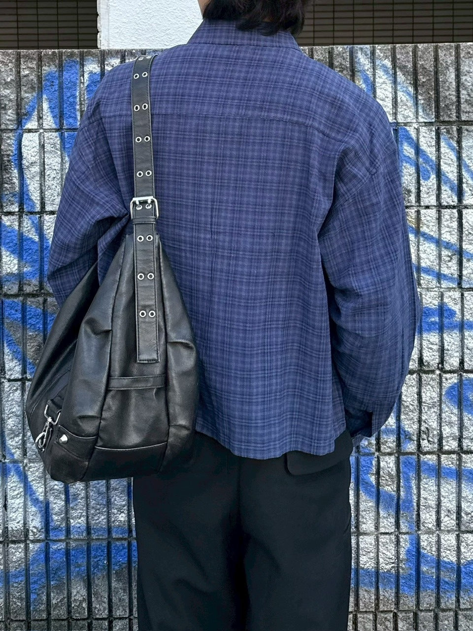 大阪店WEB限定受注制【Chikashitsu +】urban cropped check shirt 大阪店WEB限定受注制【Chikashitsu +】urban cropped check shirt