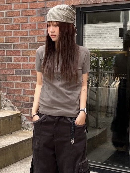 【AAKAM】Check Pattern Scarf