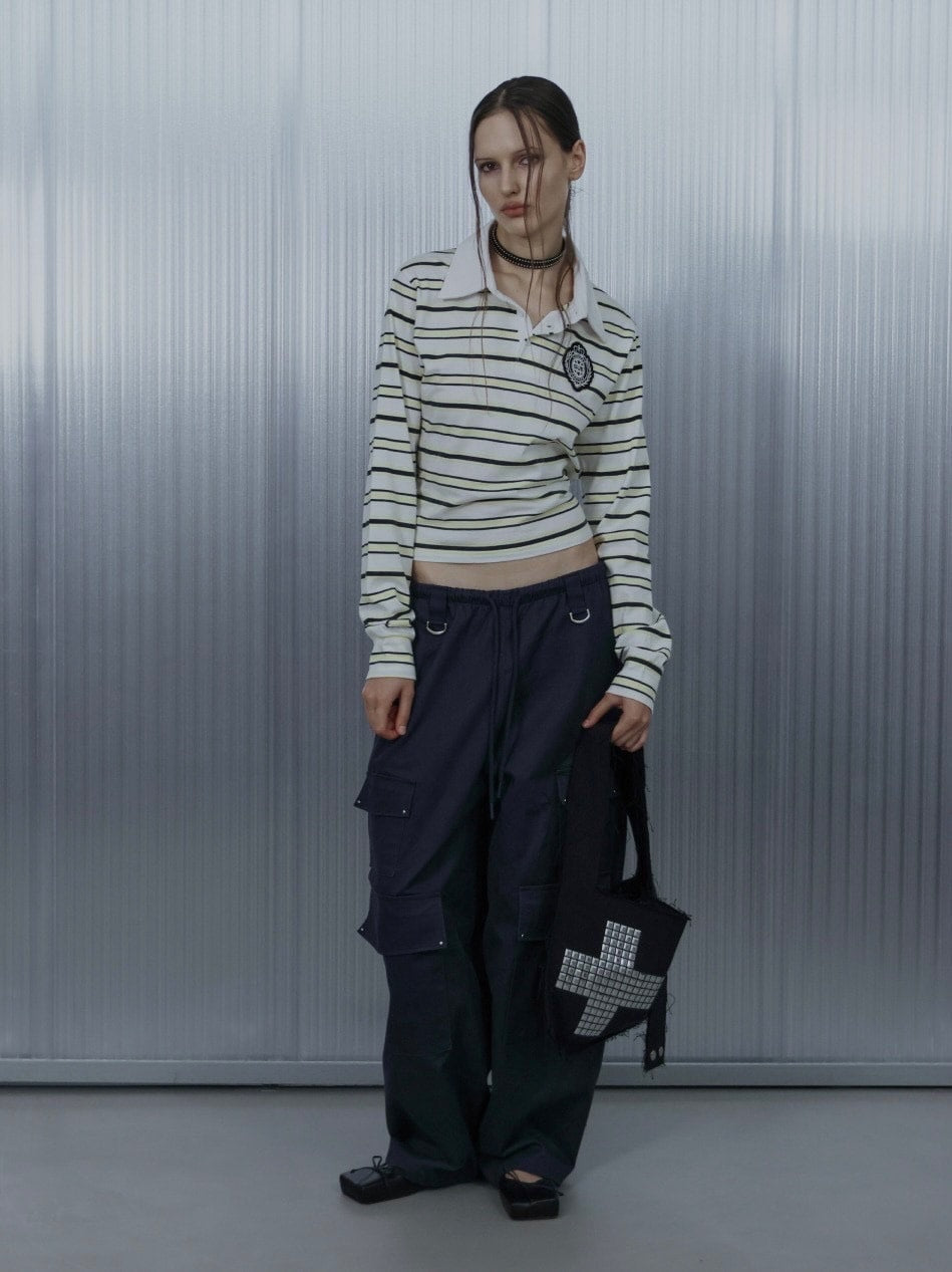 【SETUP‐EXE】TWO-WAY RAW CROSSBAG / 【セットアップエグゼ】ツーウェイロークロスバッグ