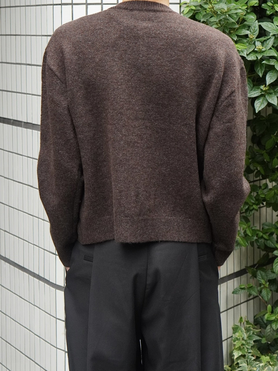 東京店WEB限定受注制【Chikashitsu +】soft touch crew neck knit cardigan / 【チカシツプラス】ソフトタッチクルーネックニットカーディガン (4color)