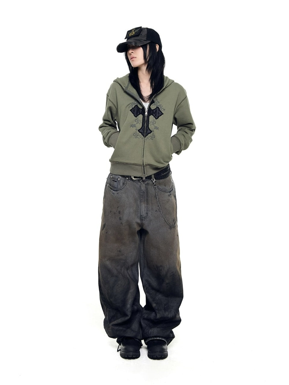 12/21再入荷【AAKAM】AKM CROS2 Zip-Up Hoodie