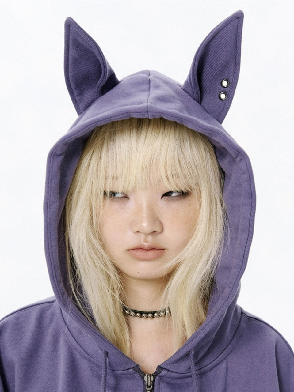 【runningHIGH】EAR ZIP UP HOODE / 【ランニングハイ】イヤージップアップパーカー