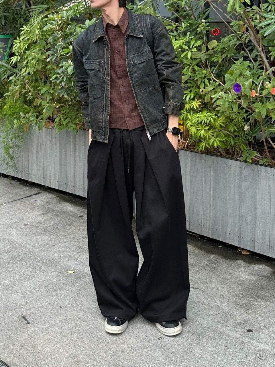 大阪店WEB限定受注制【Chikashitsu +】double tuck balloon sweat pants / 【チカシツプラス】ダブルタックバルーンスウェットパンツ (2color)