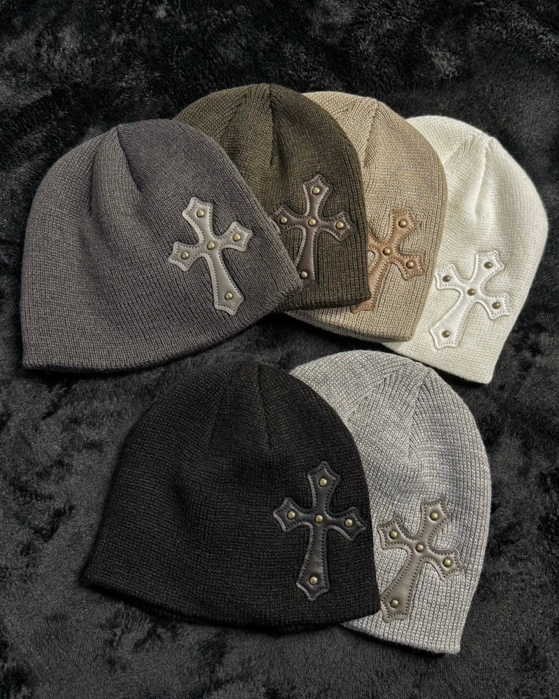 受注制【Never mind the XU】cross beanie / 【ネバーマインドザエックスユー】クロスビーニー (6color)