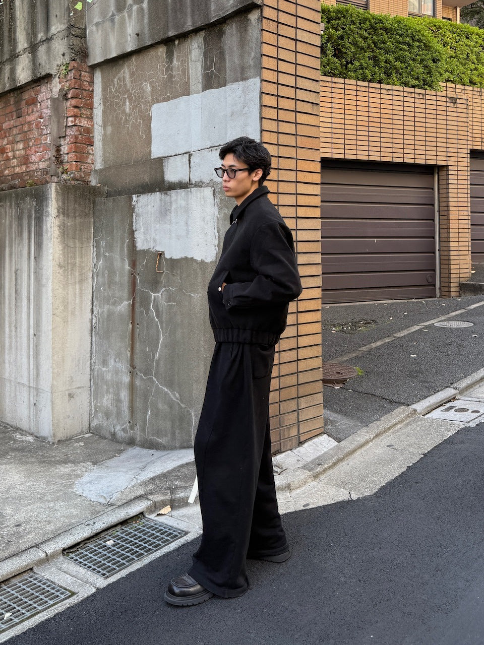 東京店WEB限定受注制【Chikashitsu +】cropped wool zip jacket / 【チカシツプラス】クロップドウールジップジャケット (3color)