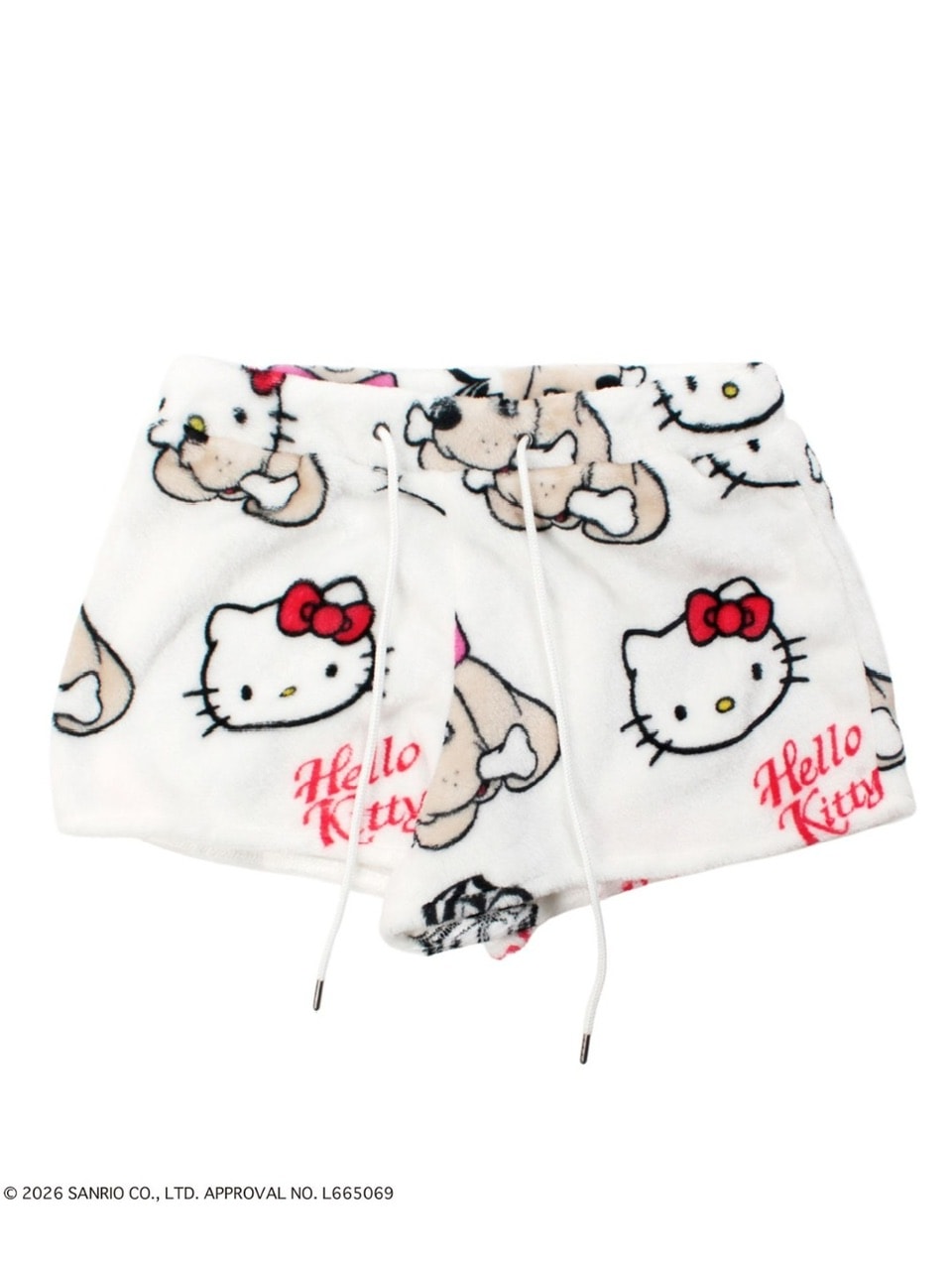 【GALFY×KITTY】ラブリーふわもこ3ピースSET UP / 【ガルフィー×キティー】総柄猫耳３ピースセットアップ