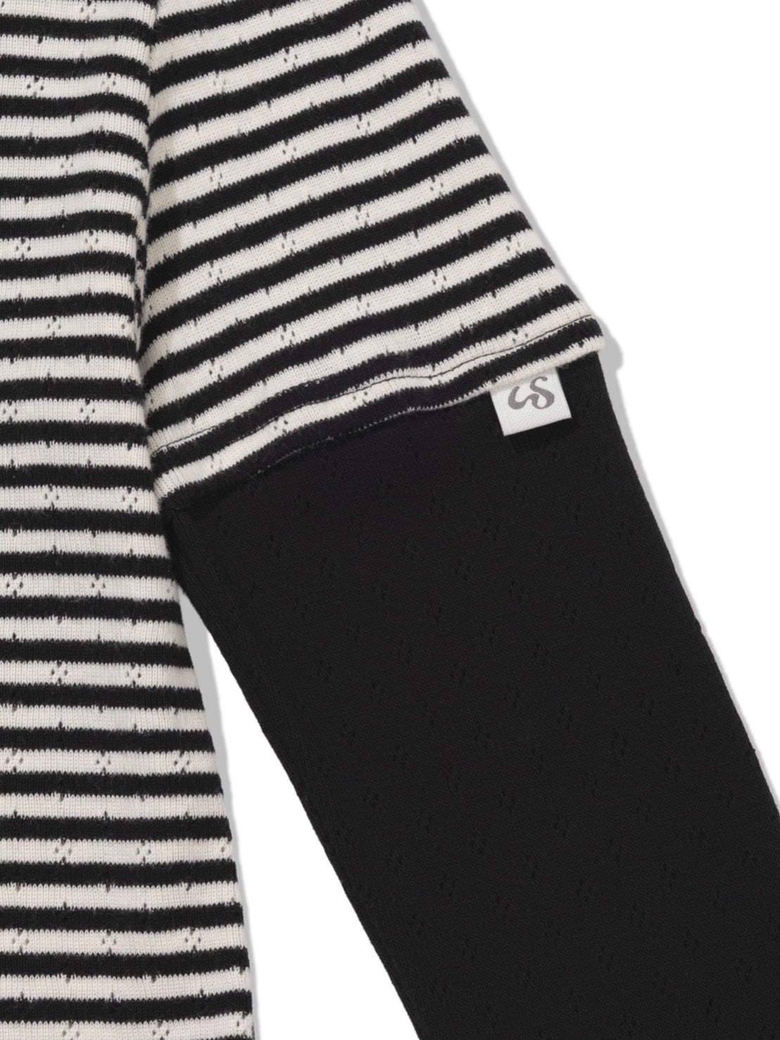 12/21 20:00 発売【Uglyshadow】STRIPE SHIRRING LAYERED HOODIE