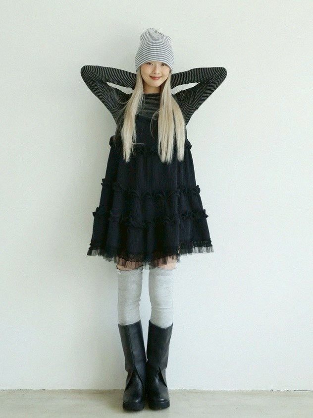 12/21 20:00 発売【Uglyshadow】THIN STRIPED T-SHIRT