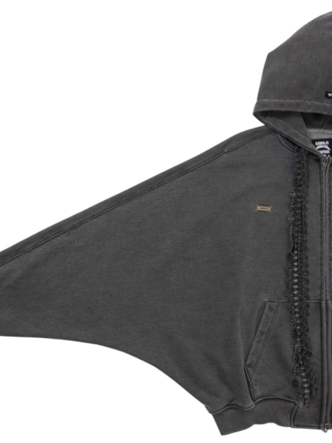 着画、物撮りまだ【AJOBYAJO】Laced Multi-Drawstring Zip-Up Hoodie