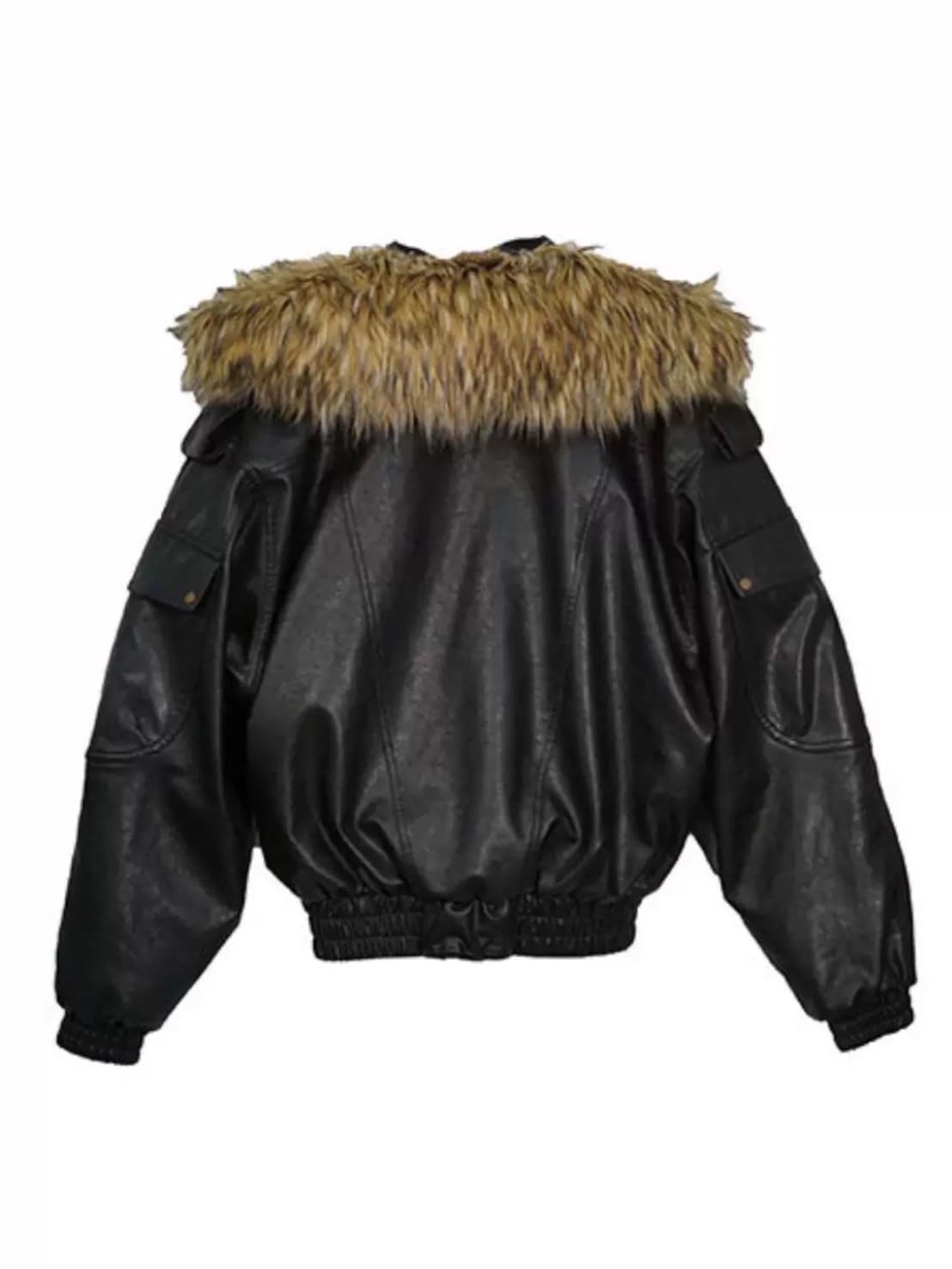 【Cest Nous】Oversize Fur collar Jacket / 【セヌー】オーバーサイズファーカラーコーティングジャケット
