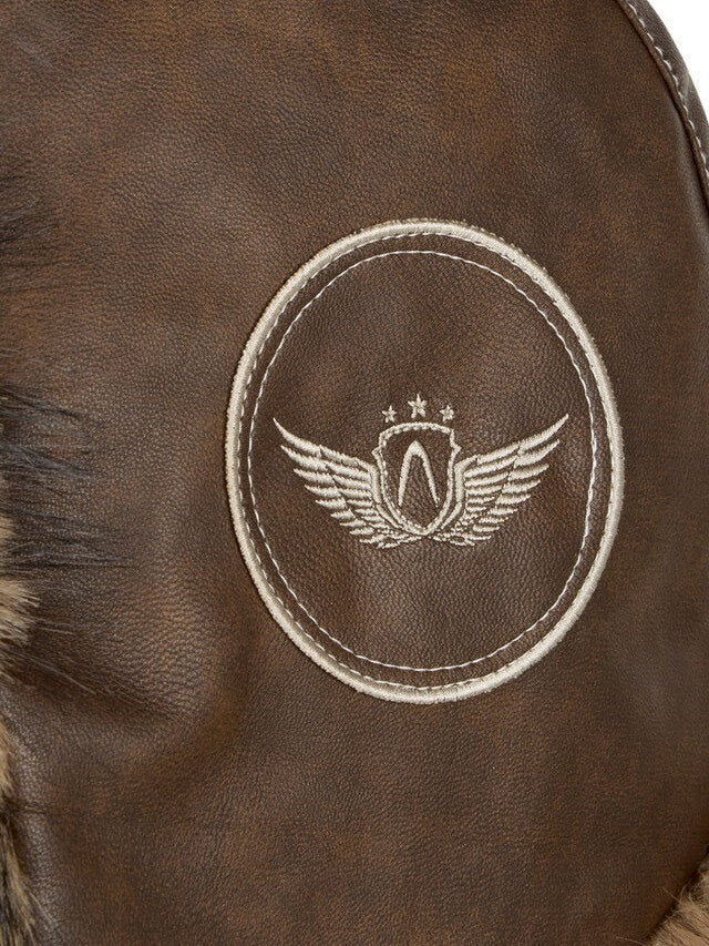 【AAKAM】Biker Leather Earflap Hat