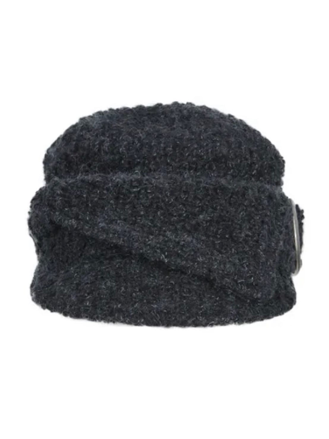 【NOT KNOWING】Buckle Bellboy Cap