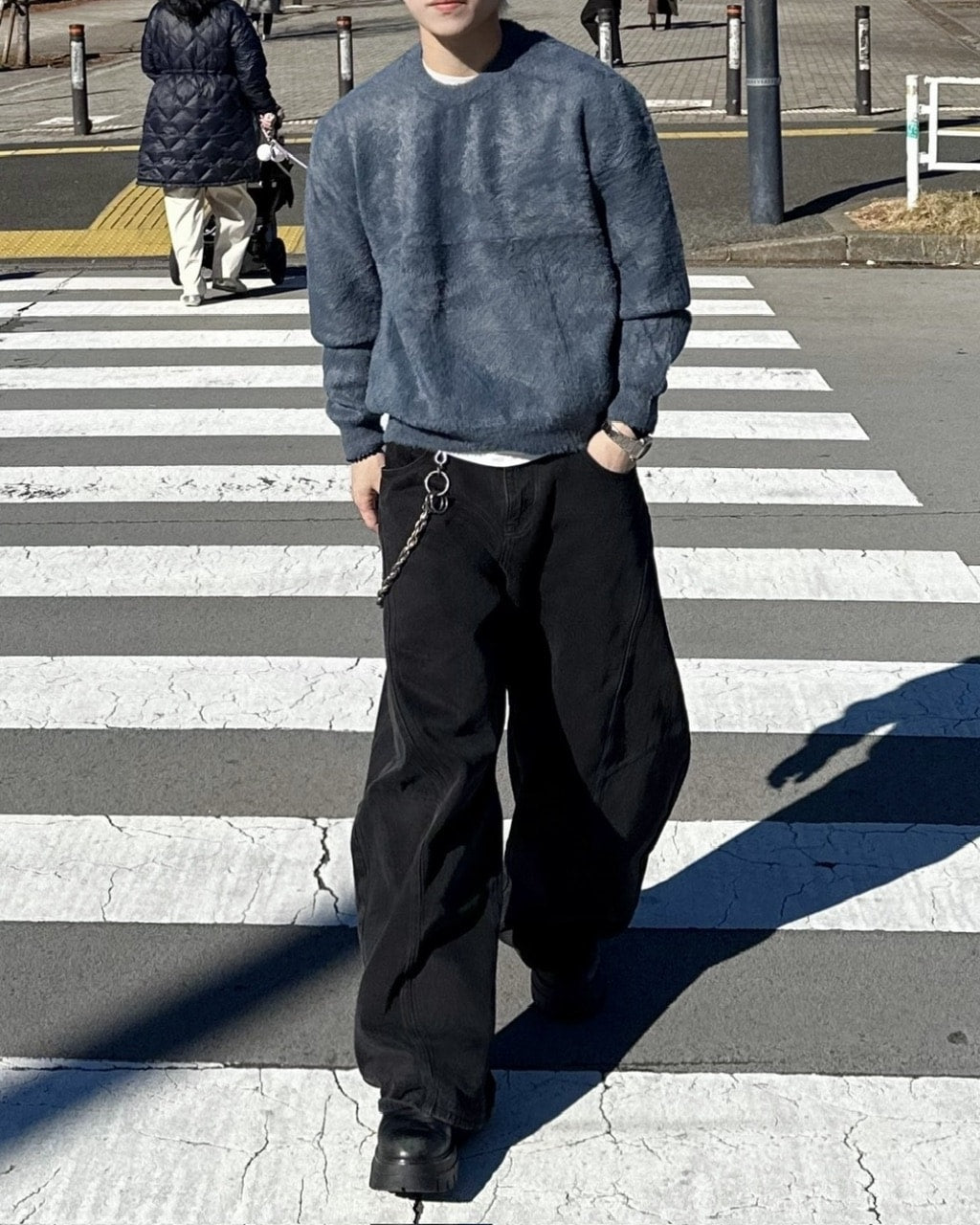 大阪店WEB限定受注制【Chikashitsu +】cropped hairy knit / 【チカシツプラス】クロップドヘアリーニット (3color)