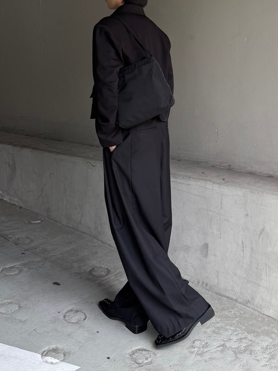 大阪店WEB限定受注制【Chikashitsu＋】mettal buckle cropped jacket / 【チカシツプラス】メタルバックルクロップジャケット