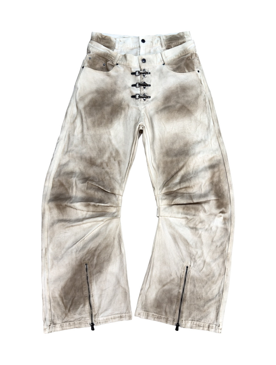 6/5 19:00先行発売【Rosen Kreuz】DECAY HOOK DOUBLE WAIST PANTS