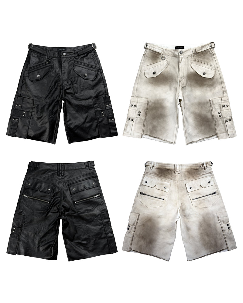 【Rosen Kreuz】RUIN UTILITY CARGO SHORTS