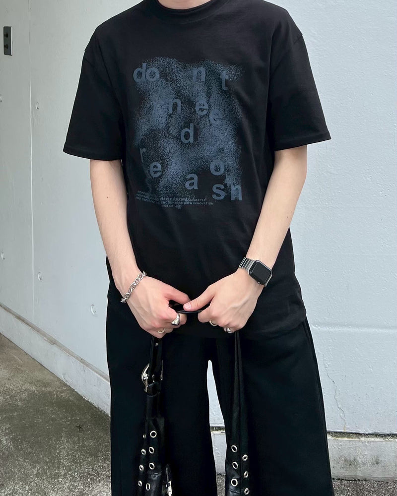 受注制【Chikashitsu +】gradation logo graphic t-shirt (3color)