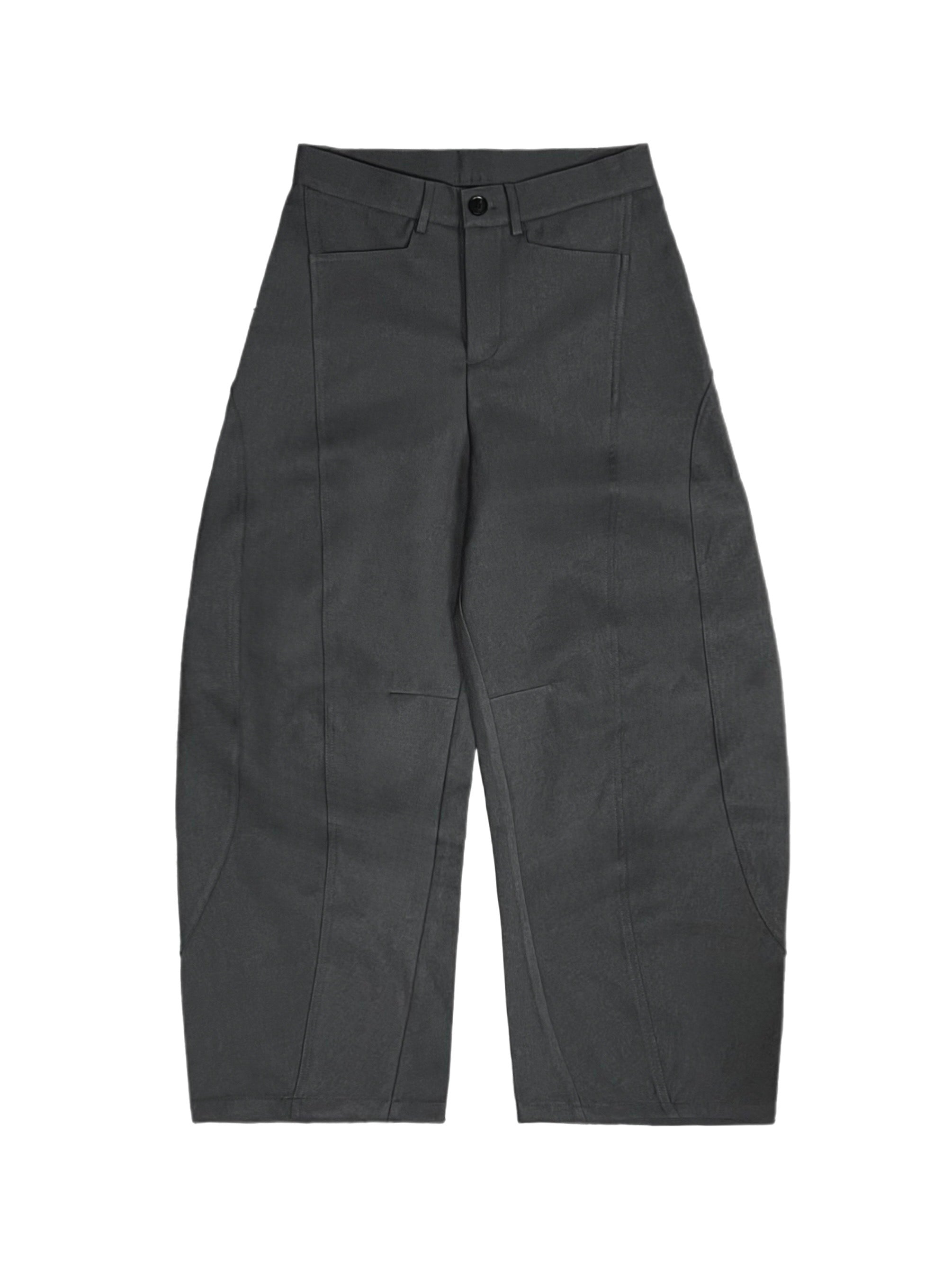 4/24 20:00発売 受注制【Chikashitsu +】Curve line wide pants (3color)