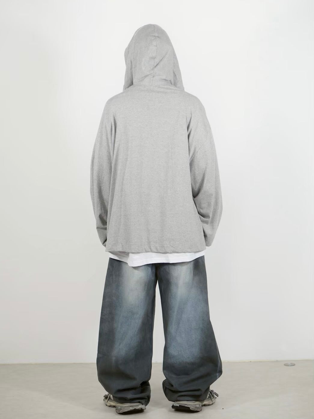 【Chikashitsu +】layered oversized long sleeve (2color)
