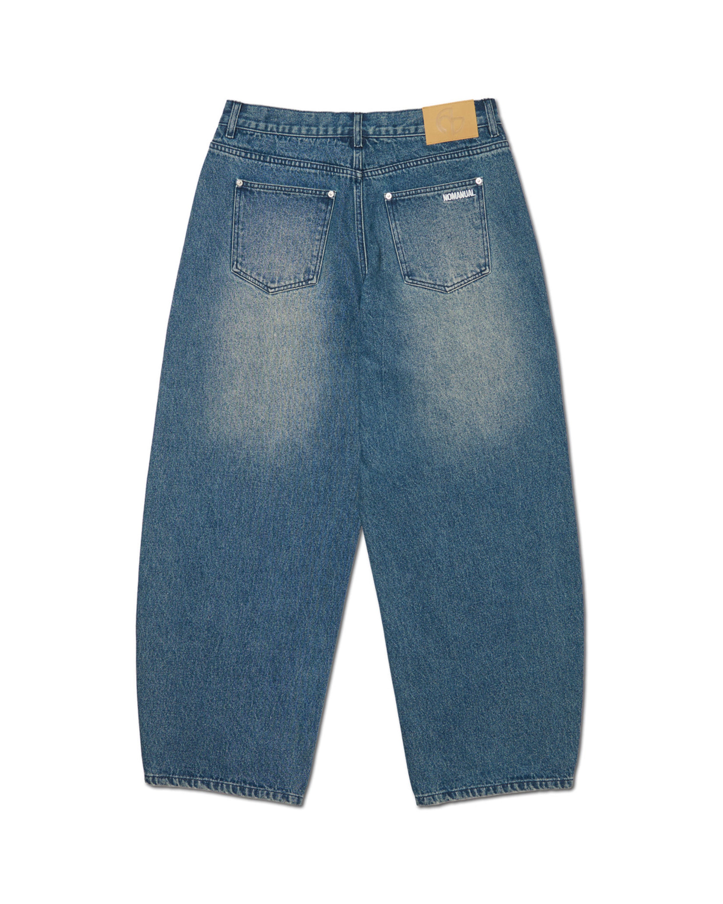 【NOMANUAL】BASIC WASHED DENIM PANTS