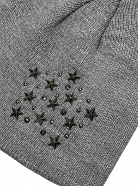 受注制【Never mind the XU】star studs beanie (3color)