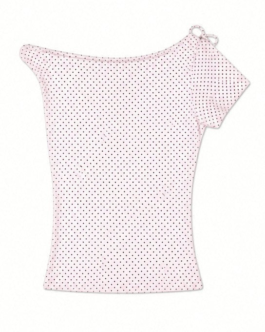 渋谷109店WEB限定受注制【nmtc+】Dot Ribbon Neck Tee (3color)