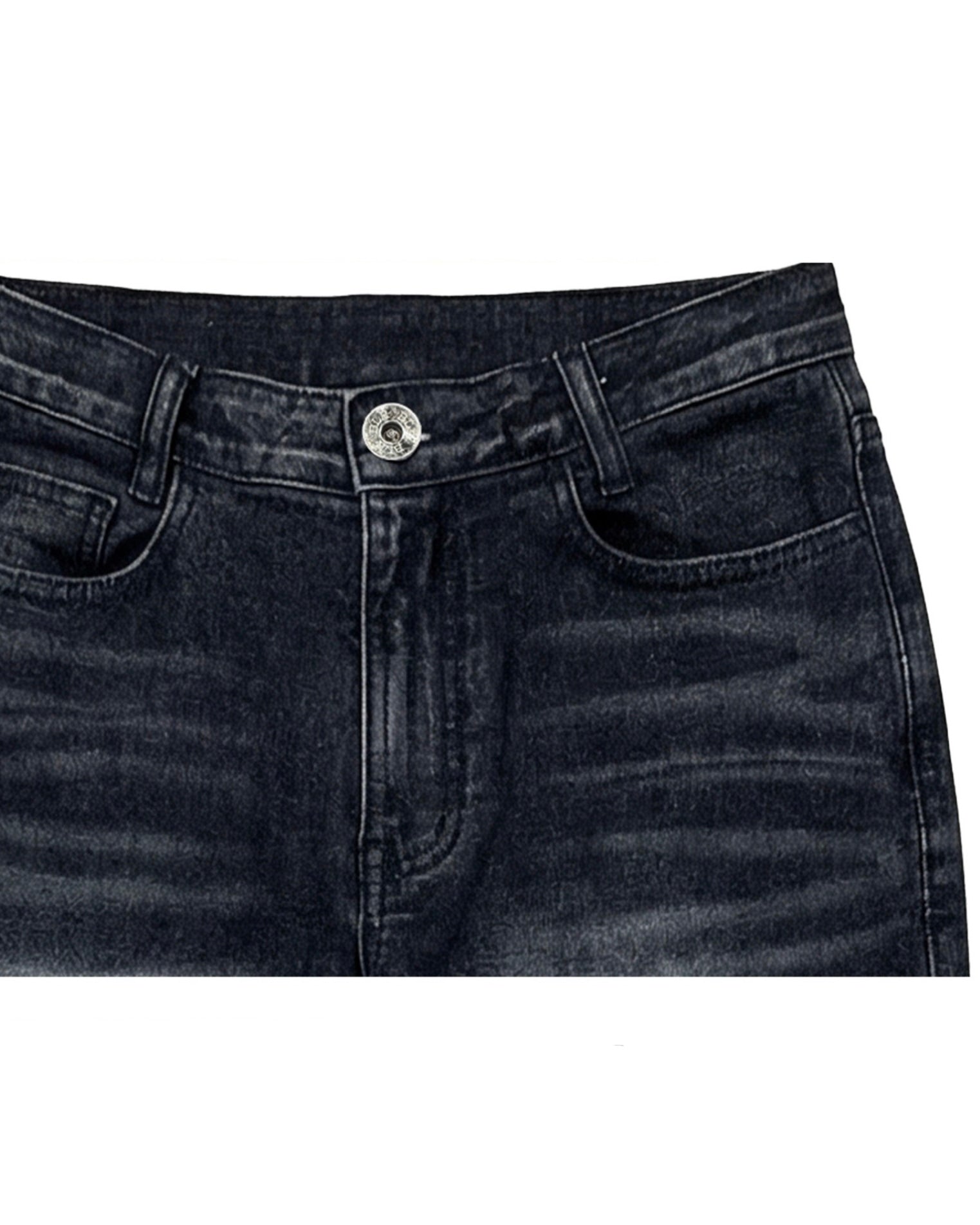 【BLR BLUER】Crush Double Line Washing Denim Pants