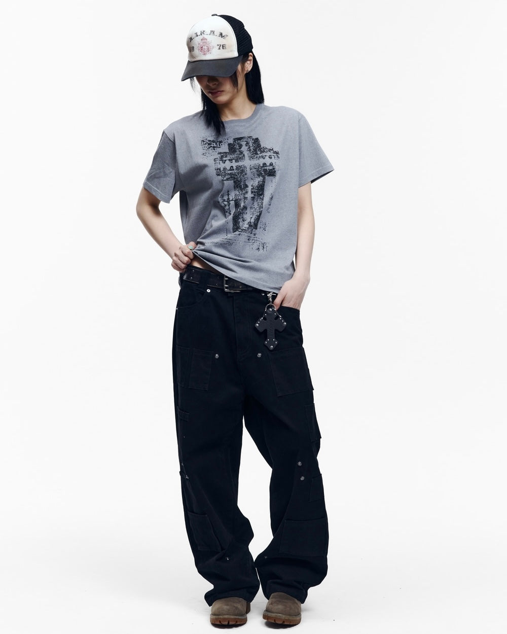 【AAKAM】Razor Cross Half Top